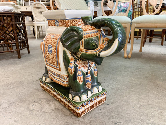 Trunks Up Elephant Garden Stool