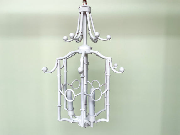 Faux Bamboo Pagoda Chandelier