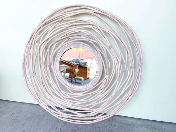 Coastal Chic Rattan Mirror