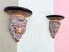 Pair of Lion Wall Shelves