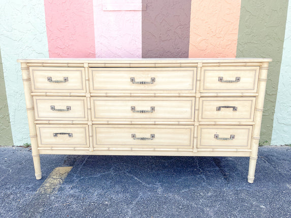 Faux Bamboo Dresser