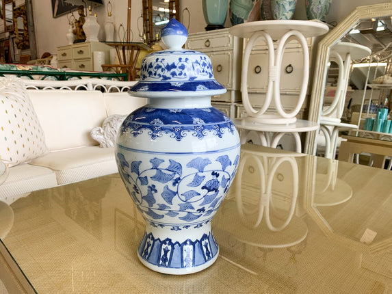 Blue and White Ginger Jar