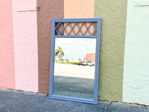 Cornflower Blue Ficks Reed Mirror