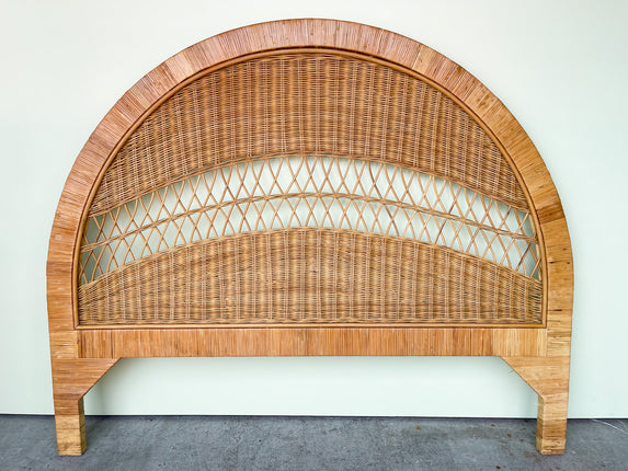 Wicker Chic Arched Queen Headboard
