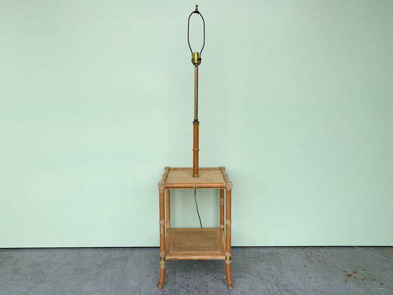 Old Florida Rattan Table Lamp