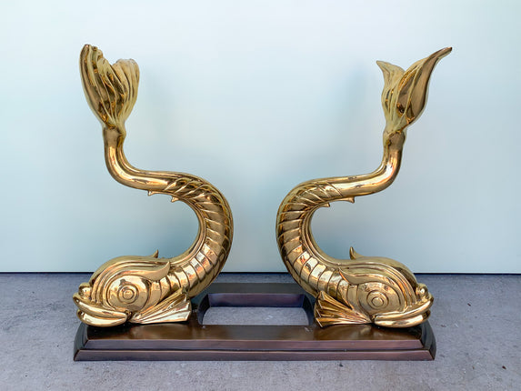 Brass Koi Fish Dining Table