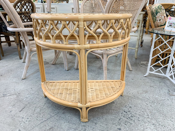 Island Style Rattan Demilune