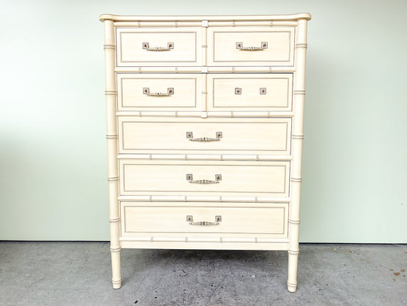 Faux Bamboo Henry Link Tall Chest