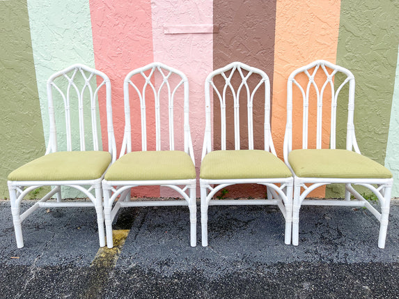 Set of Four Cathedral Chairs