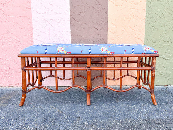 Set Sail Rattan Bench