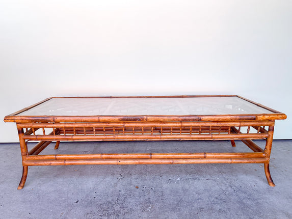Tortoiseshell Rattan Coffee Table
