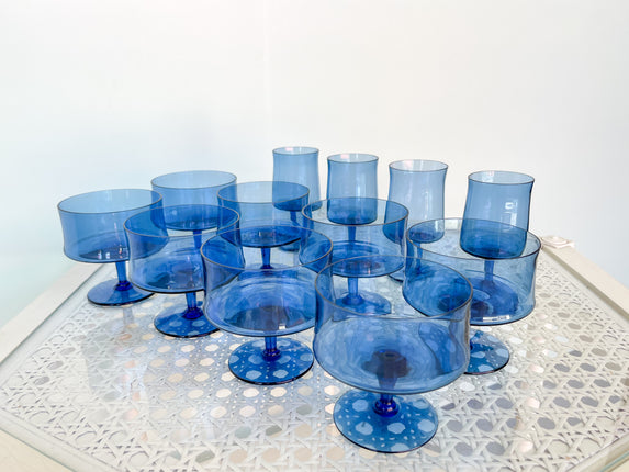 Caribbean Blue Glassware