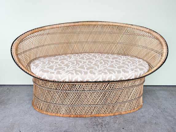 Island Chic Buri Rattan Settee