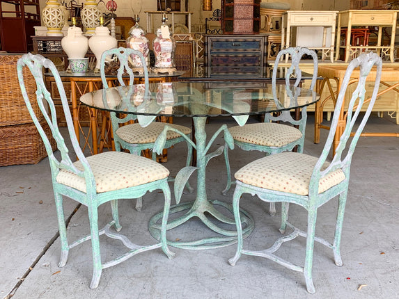 Arthur Court Tulip Breakfast Set With Four Chairs