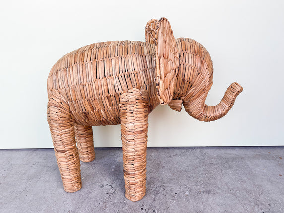 Large Rattan Elephant