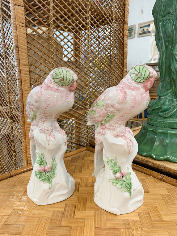 Pair of Perfect Palm Beach Parrots