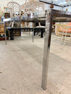 Milo Baughman Silver and Glass Dining Table