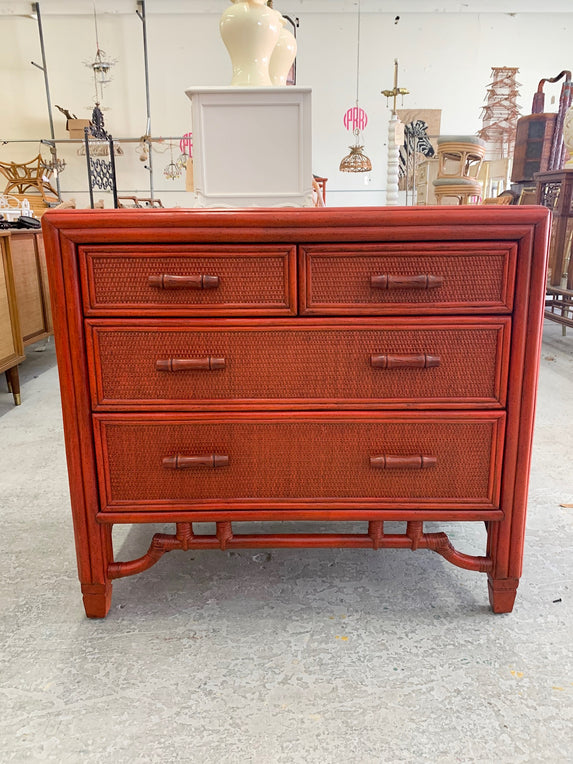 Oversized Ficks Reed Rattan Chest