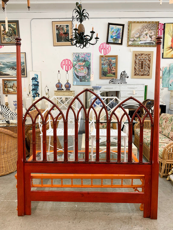 Cathedral Queen Ficks Reed Rattan Head Board