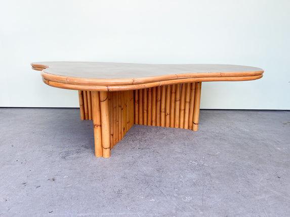 Amoeba Rattan Coffee Table