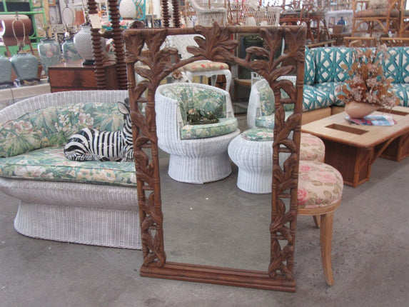 Palm Beach Faux Bamboo Leaf Mirror