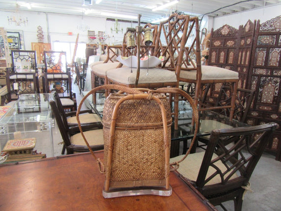 Woven Island Style Back Pack Lamp