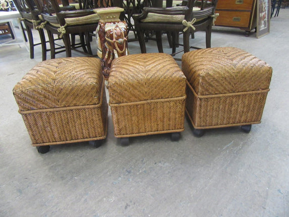 Three Petite Island Style Stools