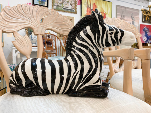 Charming Ceramic Zebra