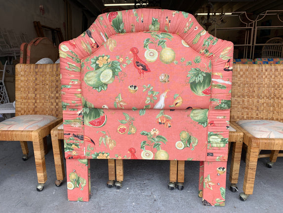 Pair of Fruit and Bird Twin Headboards