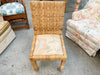 Set of Six Rattan Wrapped Dining Chairs
