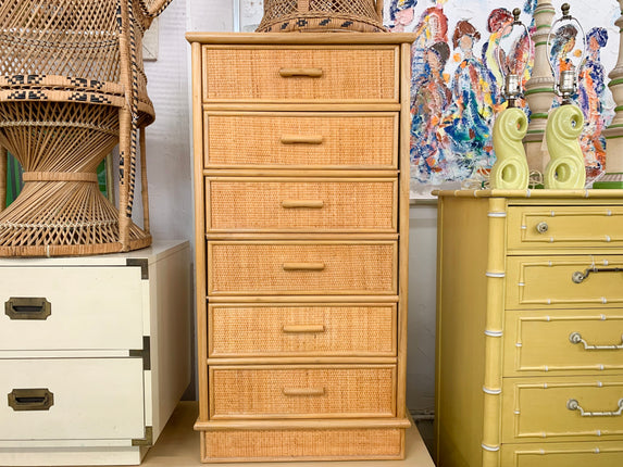 Rattan and Seagrass Lingerie Chest