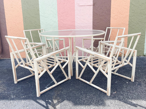Metal Chippendale Outdoor Dining Set