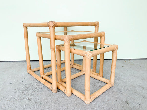 Rattan Nesting Tables