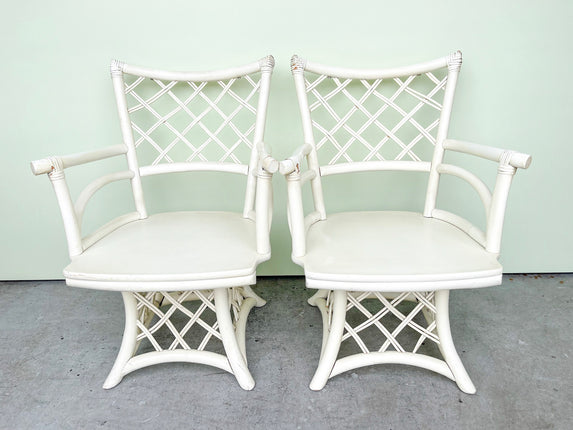 Warehouse Wednesday: Pair of Ficks Reed Swivel Chairs