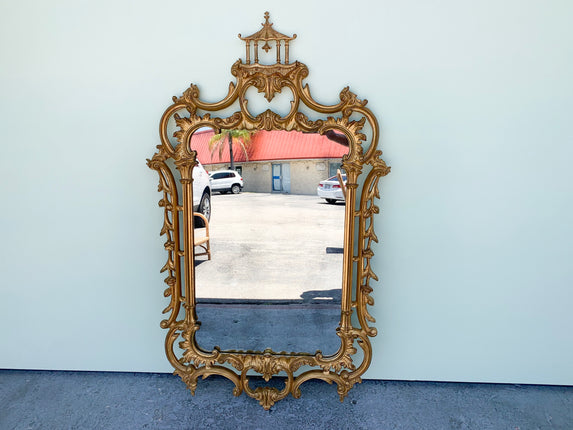 Modern Chippendale Pagoda Mirror