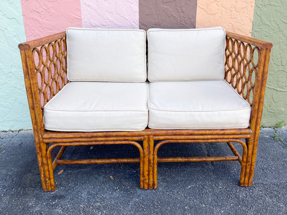 Rattan Circle Settee