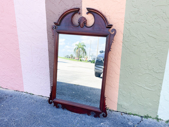 Wood Shell Motif Mirror