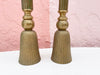 Kips Bay Show House Brass Tassel Candlesticks