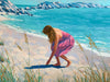 Girl On Beach Painting