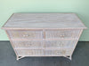 White Washed Split Bamboo Chest