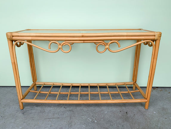 Island Chic Rattan Console