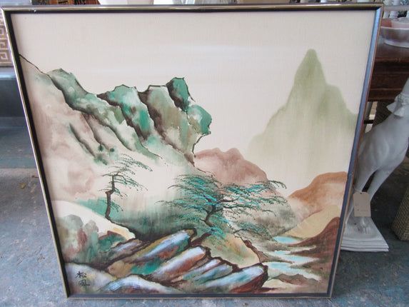 Japanese  Landscape Watercolor