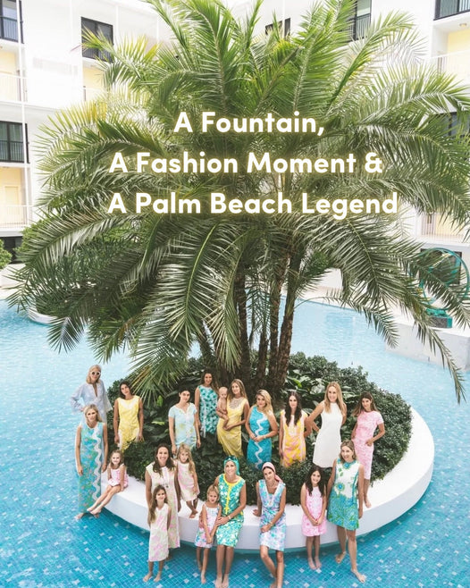 A Fountain, A Fashion Moment & A Palm Beach Legend
