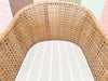 McGuire Raw Hide and Rattan Lounge Chair