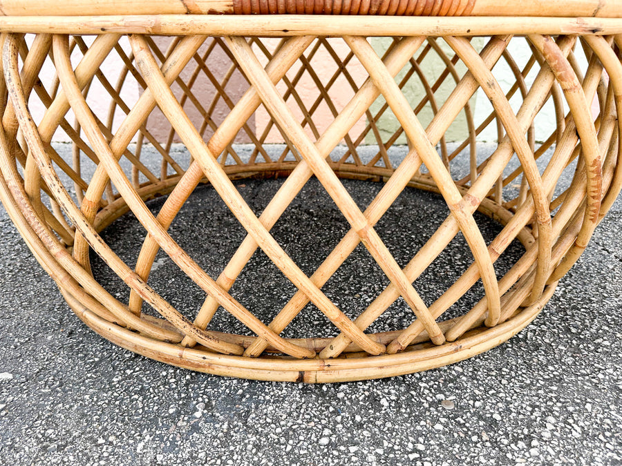 Coastal Rattan Coffee Table