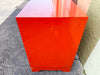 High Gloss Coral Chinoiserie Credenza