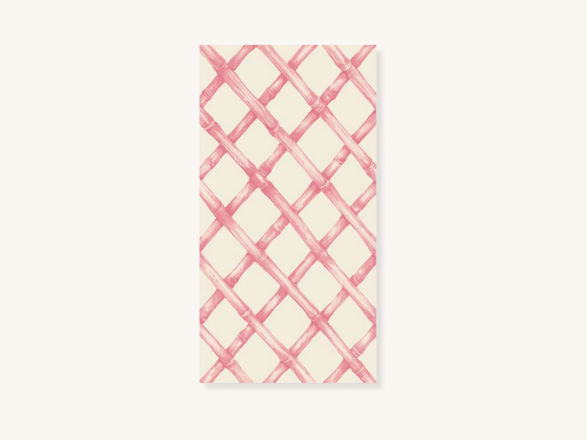 Pink Lattice Guest Napkins