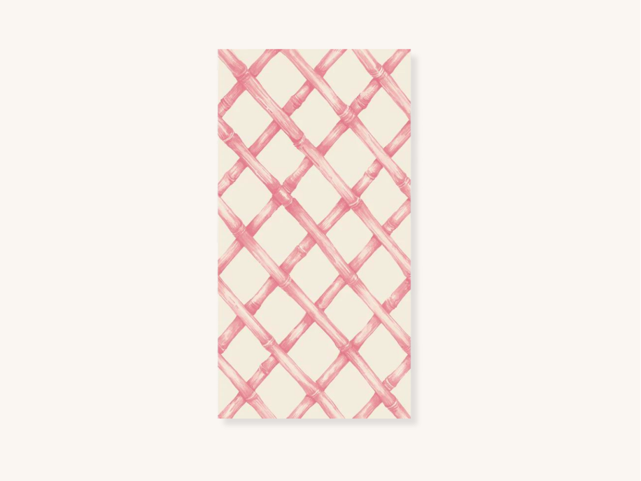 Pink Lattice Guest Napkins