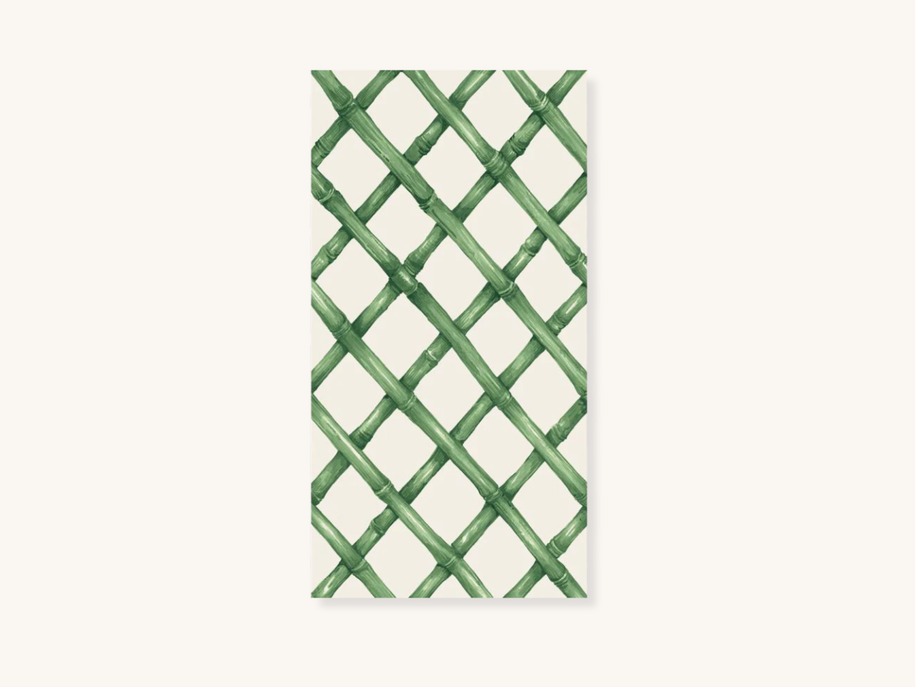 Green Lattice Guest Napkins