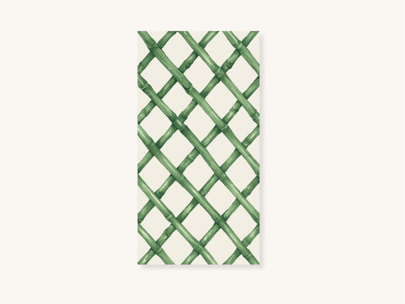 Green Lattice Guest Napkins
